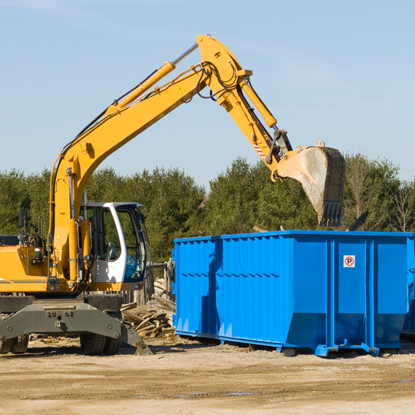 can i choose the location where the residential dumpster will be placed in Brockport Pennsylvania